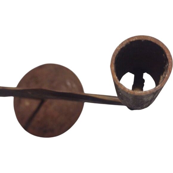 Rustic Metal Horse Candle Holder Primitive Ranch Equestrian Folk Art Vane Vtg - Picture 8 of 11